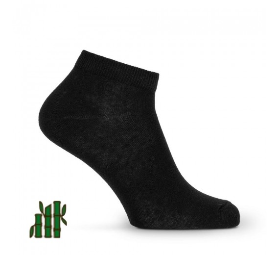 Bambus Ankelstrømper (Korte Strømper) Sort - Str. 36-40