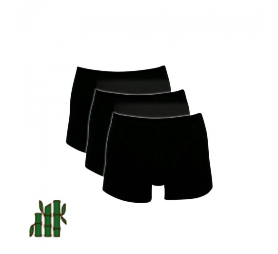 Sorte Trunks / Boxershorts Bambus - Str. Large