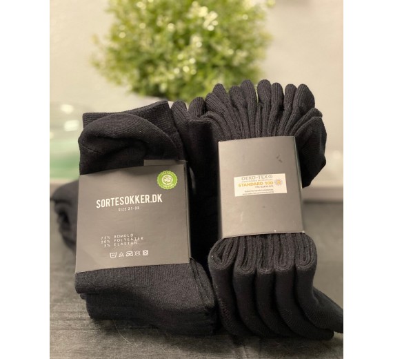 Sortebrnesokkerkologiskbomuldstr3133-01 Sortebrnesokkerkologiskbomuldstr3133-01