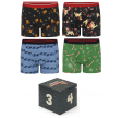 4 par jule-boxershorts i adventskalender - Str. Medium